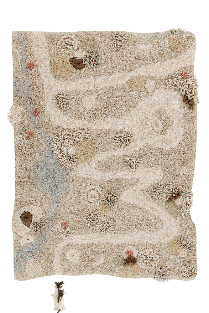 Washable Play Rug Path Of Nature - Cotton Woods