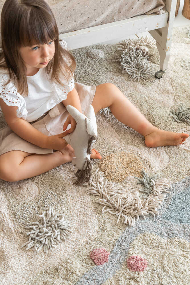 Washable Play Rug Path Of Nature - Cotton Woods