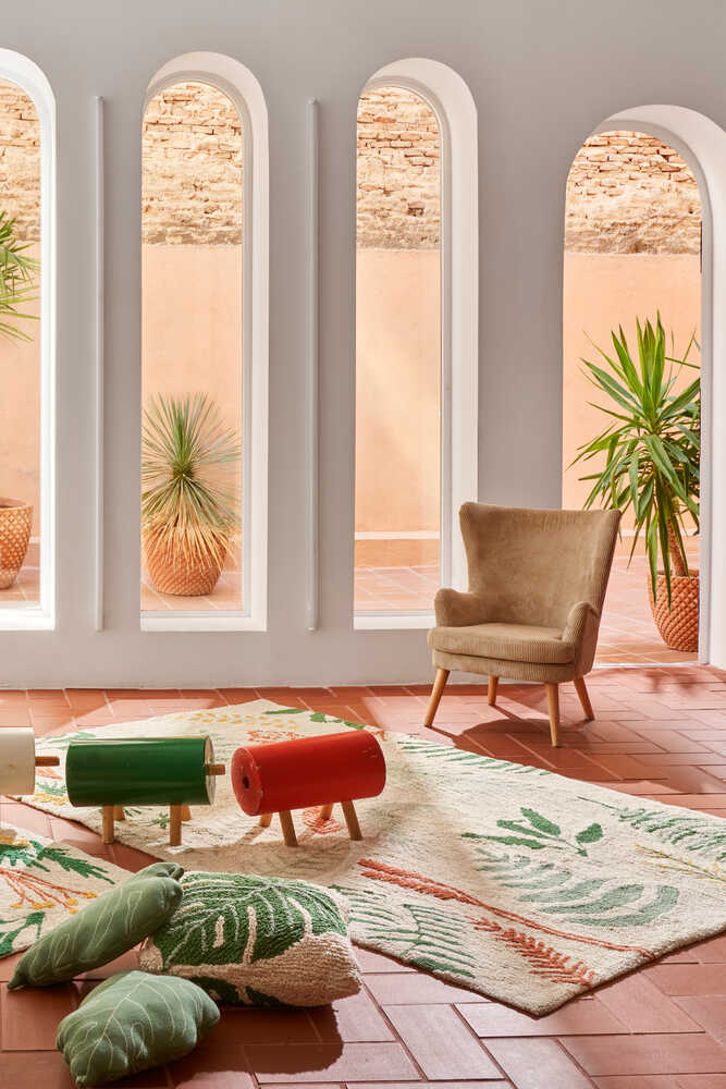 Washable Rug Botanic Plants - Plants