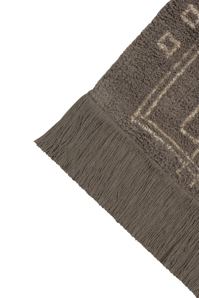 Washable Rug Kerman Brown