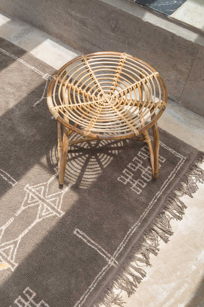 Washable Rug Kerman Brown