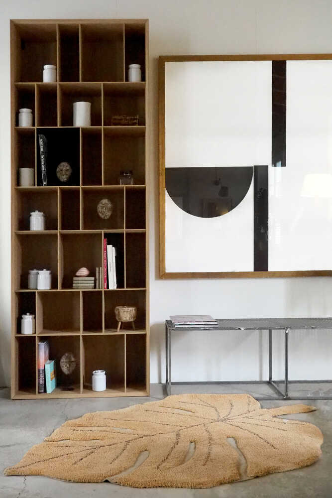 Washable Rug Monstera Honey - Re Edition + Plants