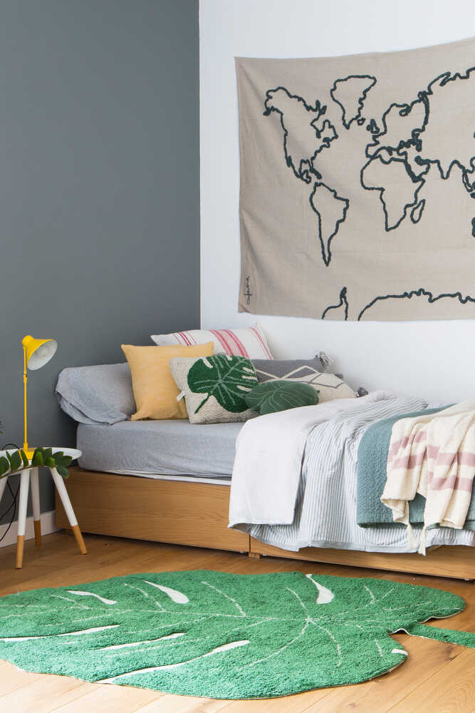 Washable Rug Monstera Leaf - Plants