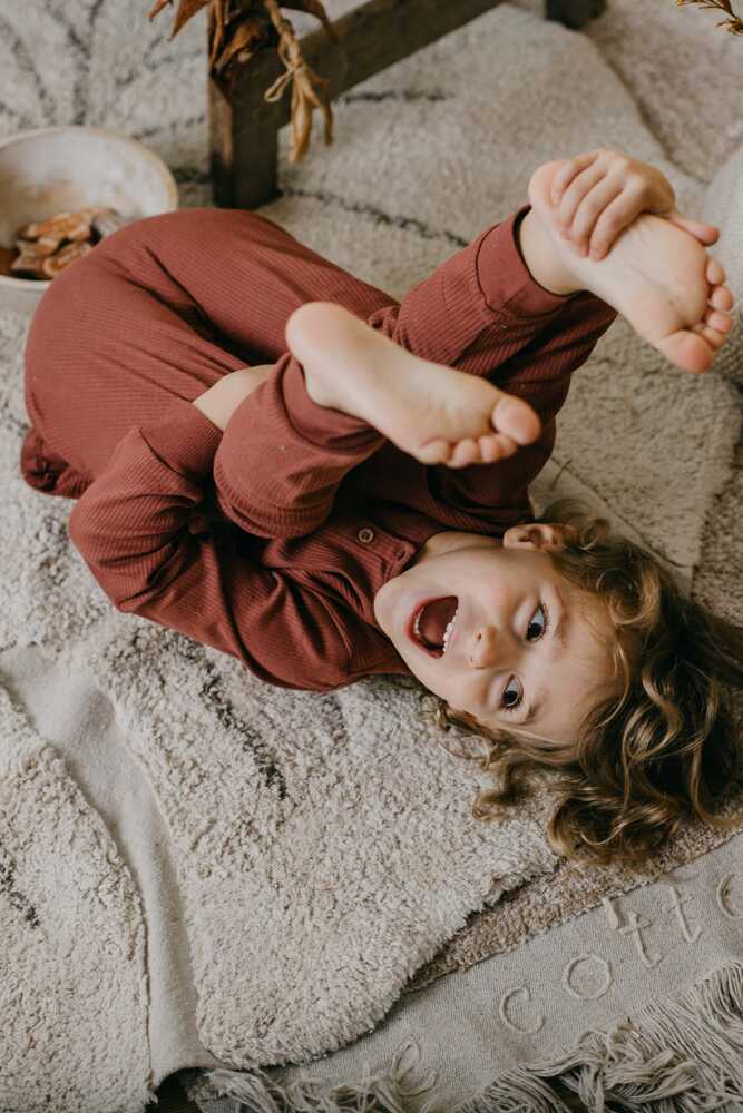 Washable Rug Monstera Natural - Re Edition + Plants