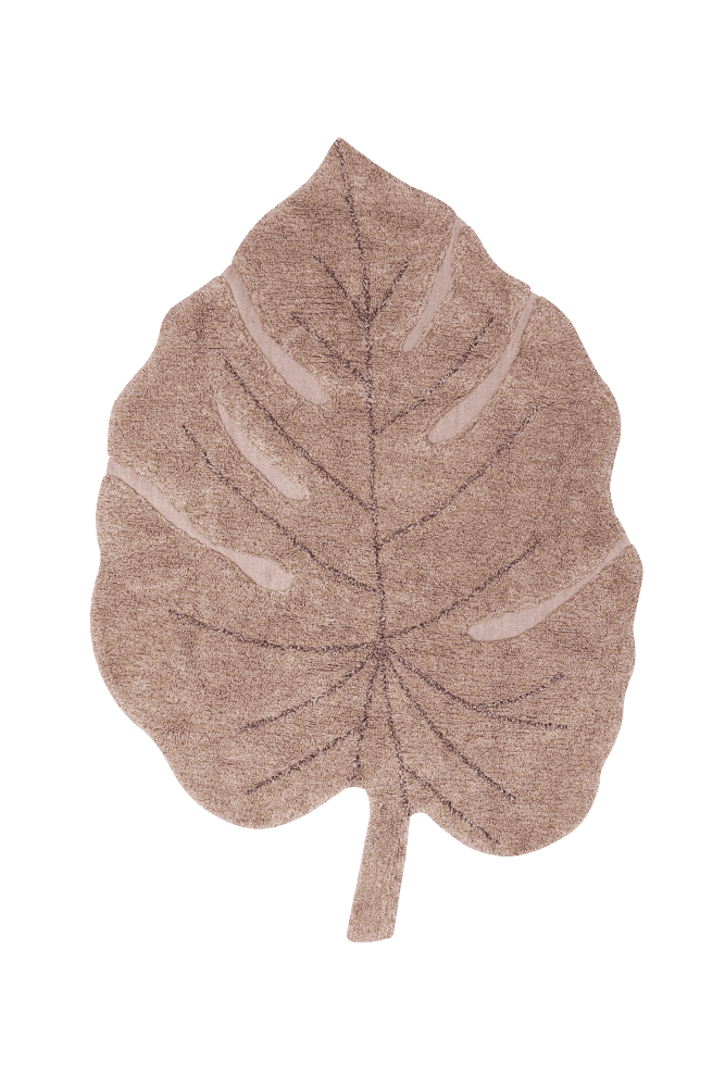 Washable Rug Monstera Vintage Nude - Re Edition + Plants