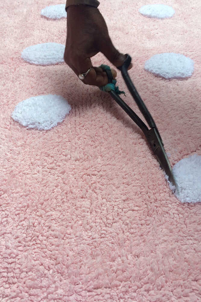 Washable Rug Polka Dots Pink - POLKA DOTS