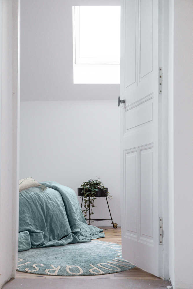 Washable Rug Abc Natural - Vintage Blue - ABC