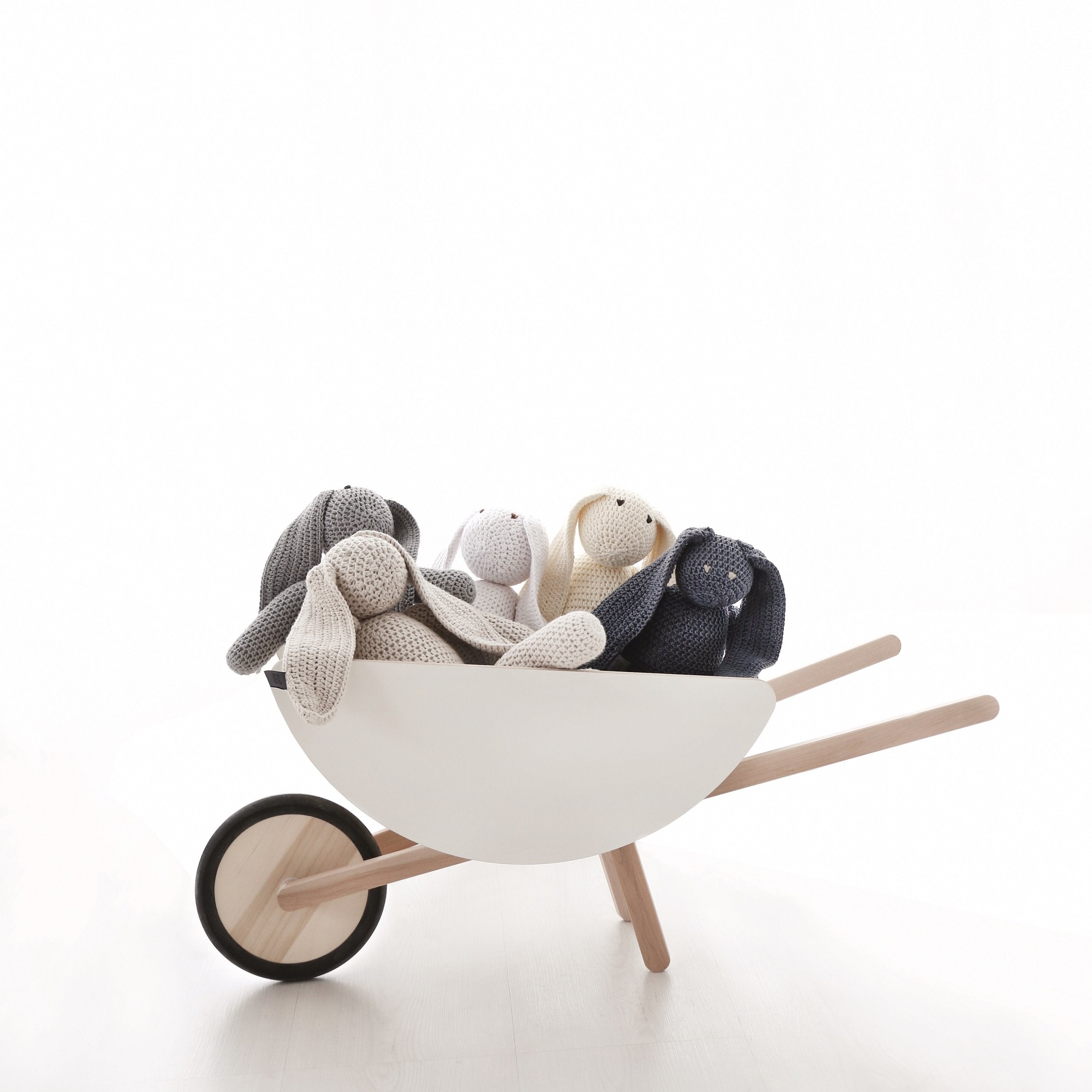 Wooden Toy Wheelbarrow for Kids