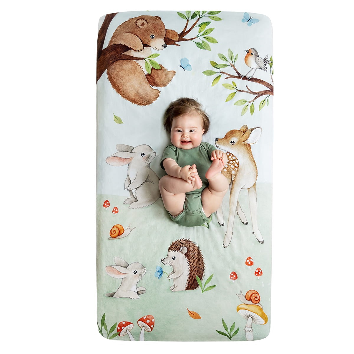 Enchanted Forest Standard Size Crib Sheet