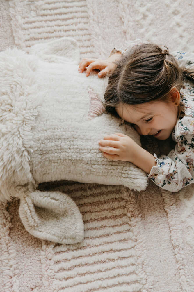 Woolable Cushion Pink Nose Sheep