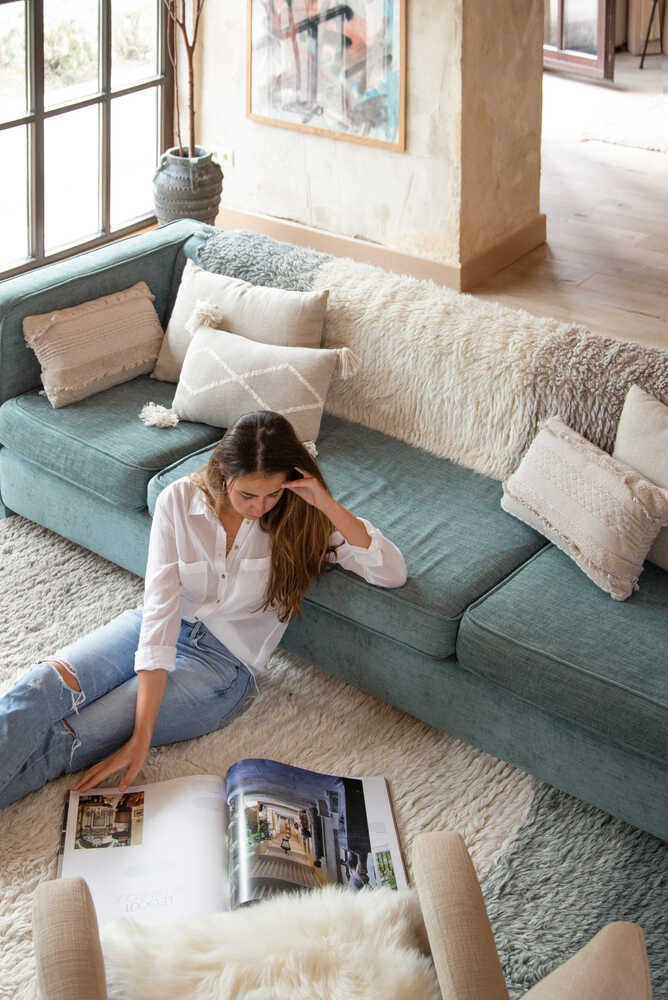 Woolable Rug Into The Blue