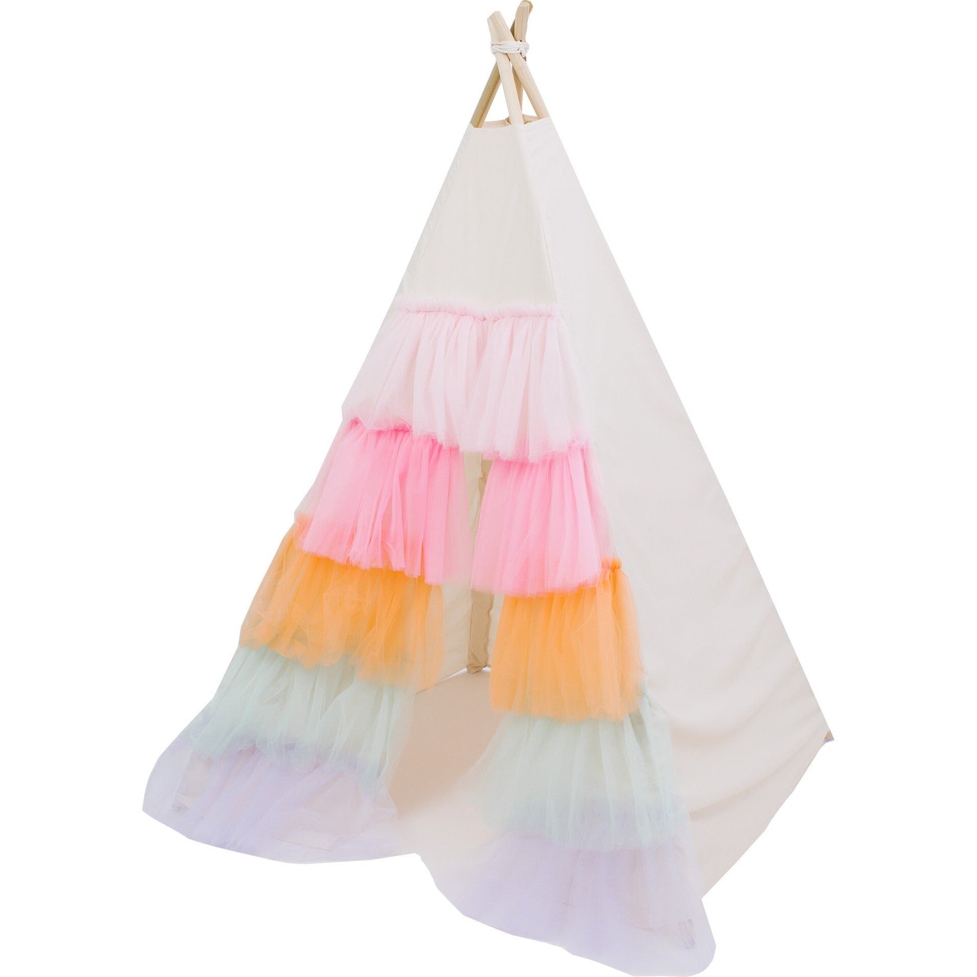 The Rainbow Tulle Play Tent