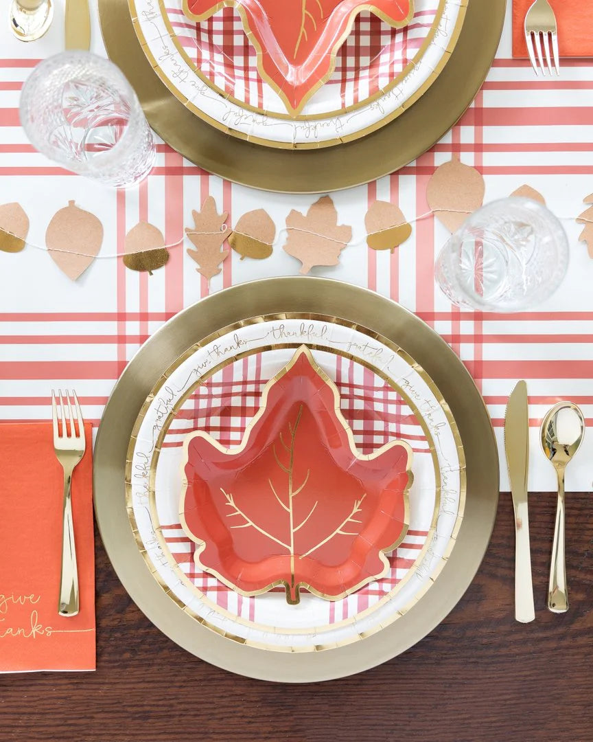 Harvest Plaid Fall Plate
