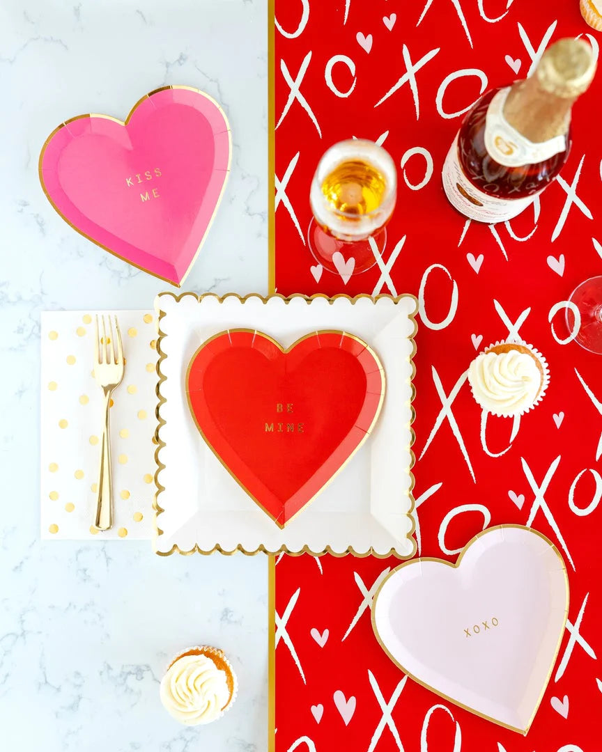 Red Xoxo Table Runner