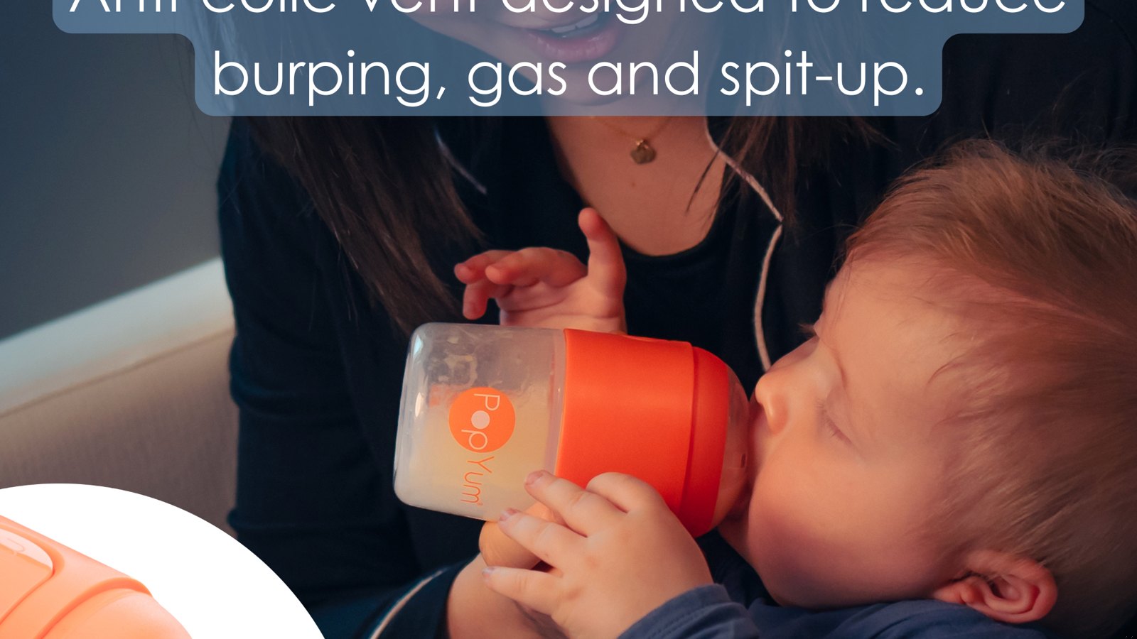 Baby drinking from a bottle
