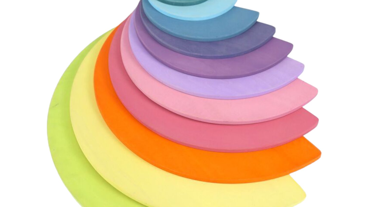 Aesthetic wooden Montessori rainbow toy