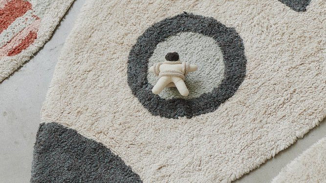 Soft washable rug in a nursery