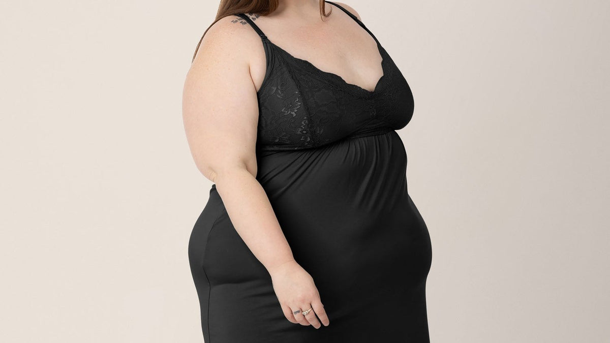 New mother in postpartum recovery loungewear