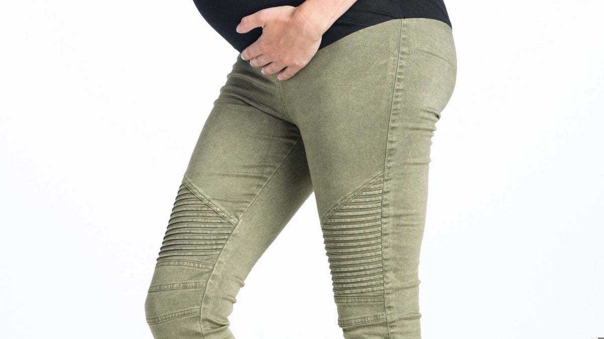 Pregnant woman staying active