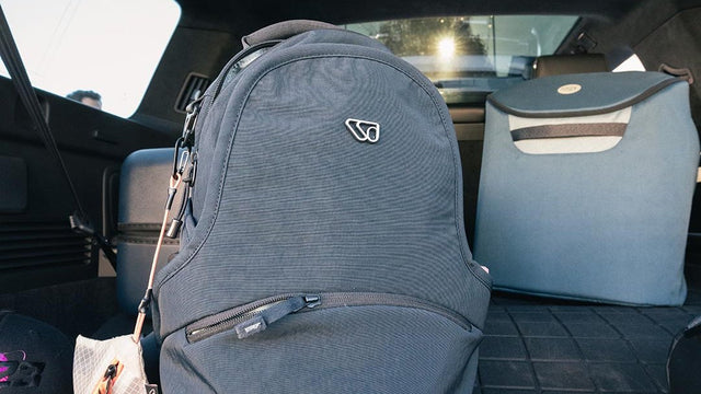 Car seat installed for a road trip
