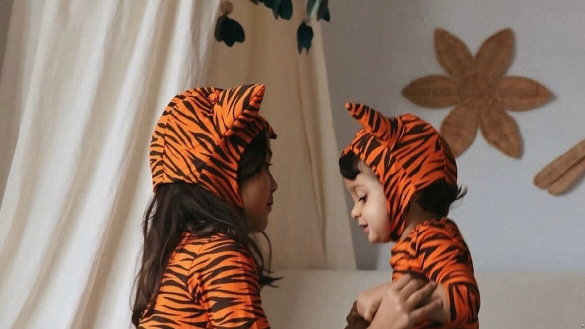 Child dressed up for pretend play