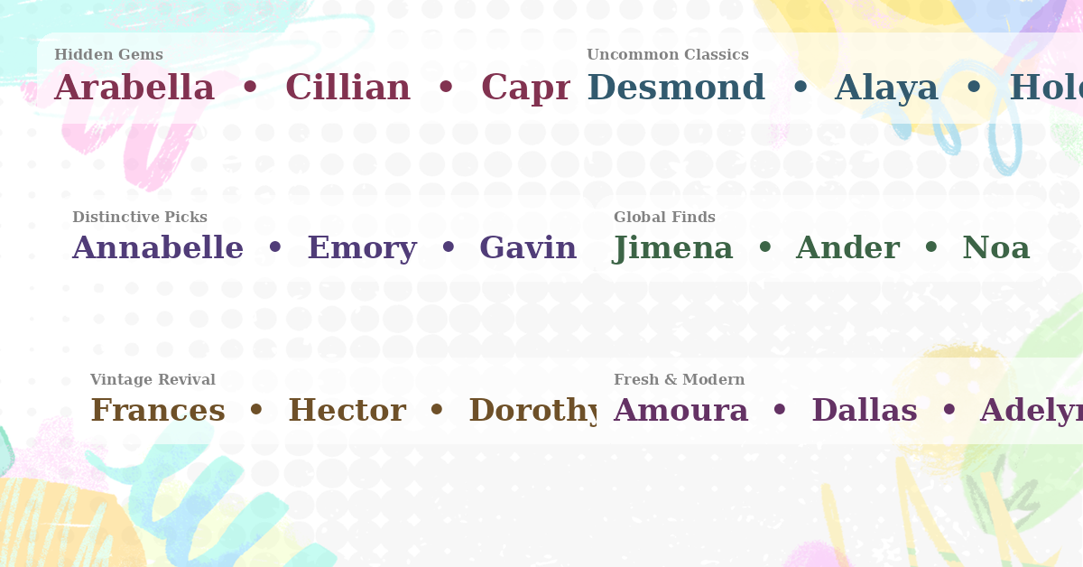 Unique Baby Names 2026: Distinctive Without Being Difficult