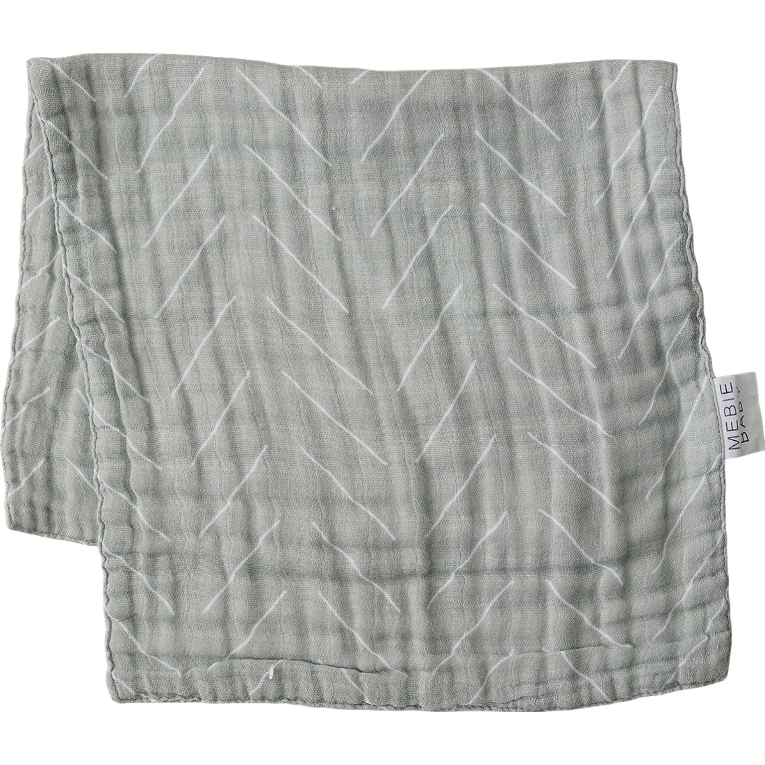 Mebie Baby Desert Sage burp cloth editorial