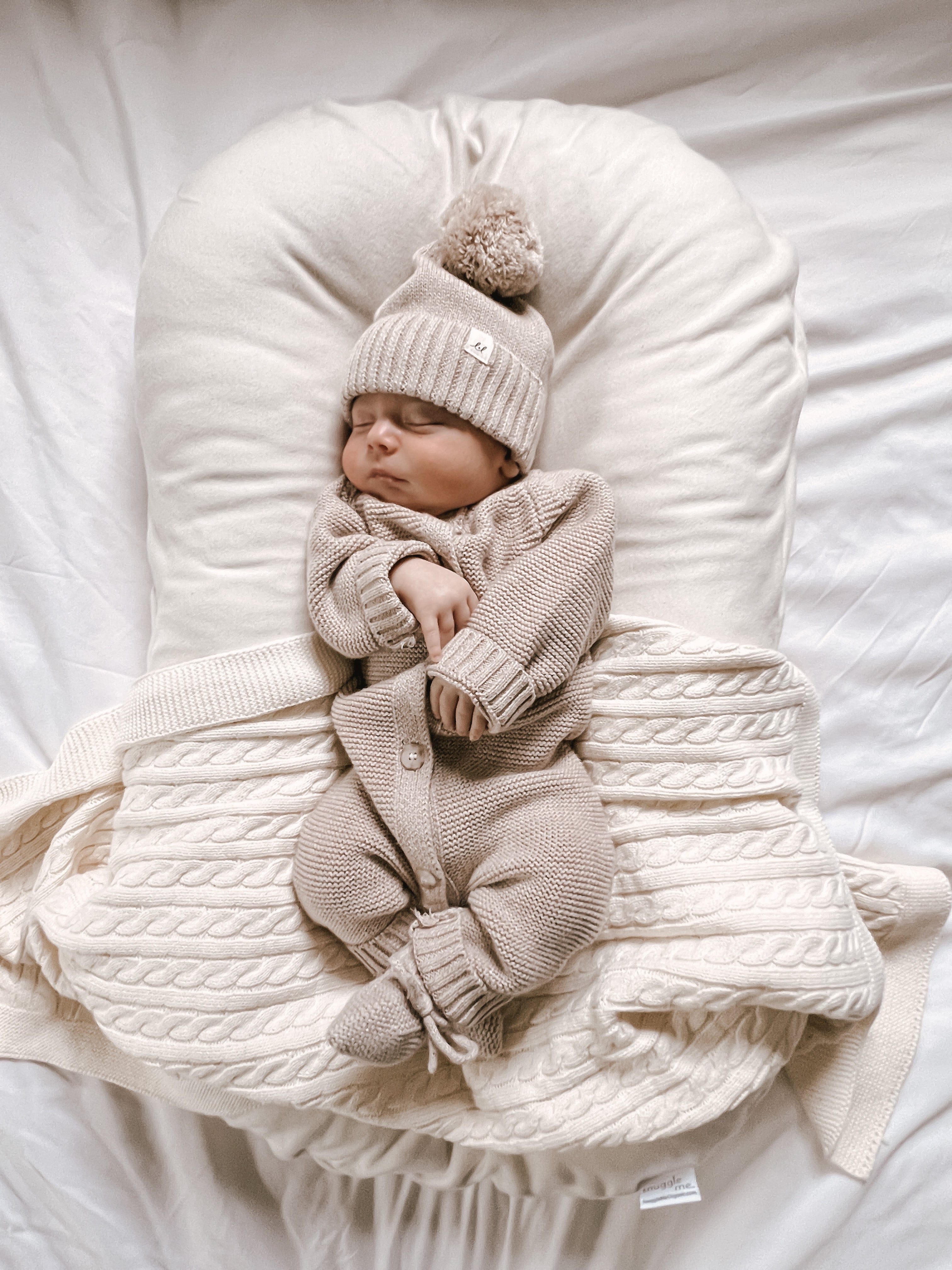 Toddler in Luna and Luca knit jumpsuit