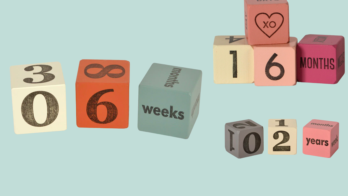 Baby Milestone Blocks