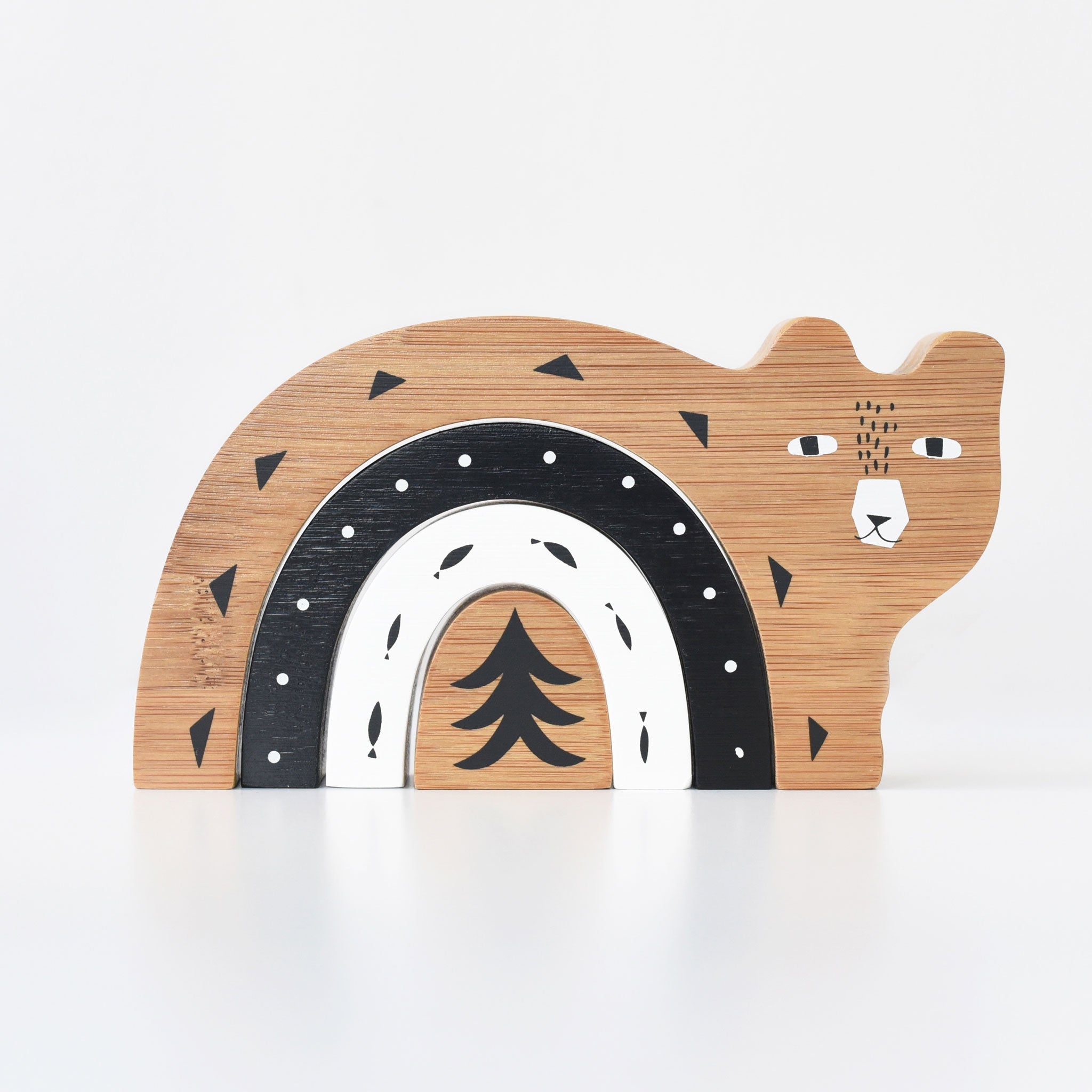 Natural wood Montessori toys for babies and toddlers