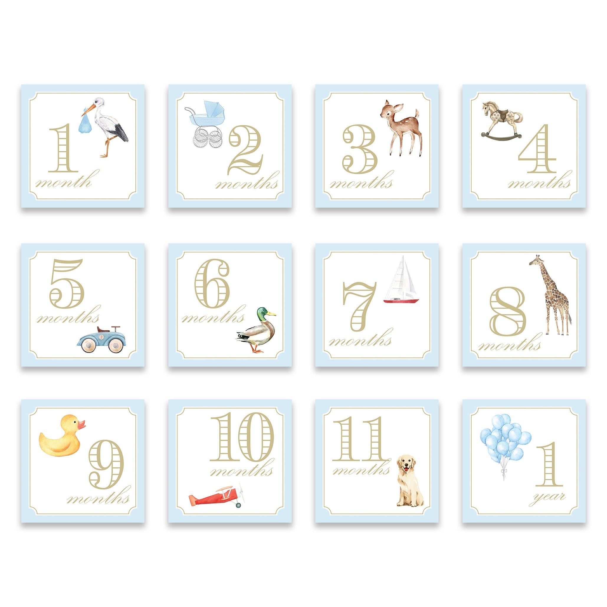 Katherine Kelly milestone cards styled