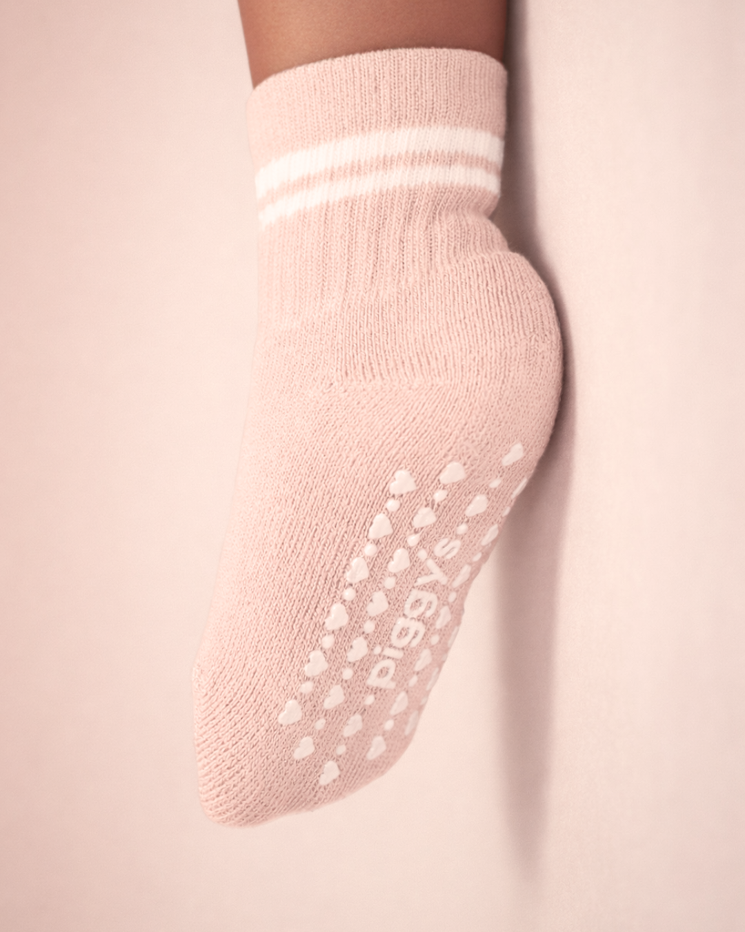 Newborn Gripper Crew Socks 4-pack (0-3 Months) - Blush Suede