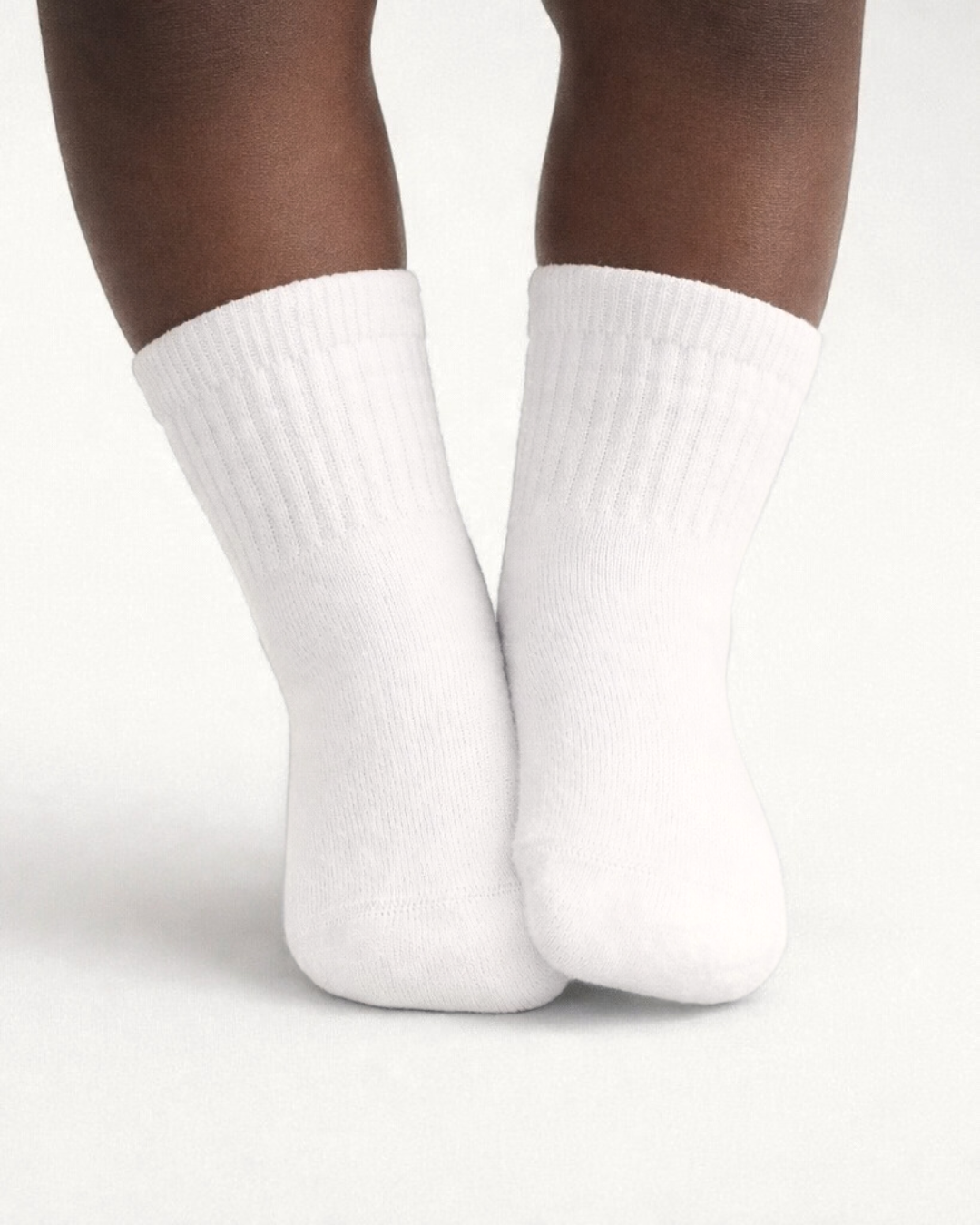 Newborn Gripper Crew Socks 4-pack (0-3 Months) - Vetiver