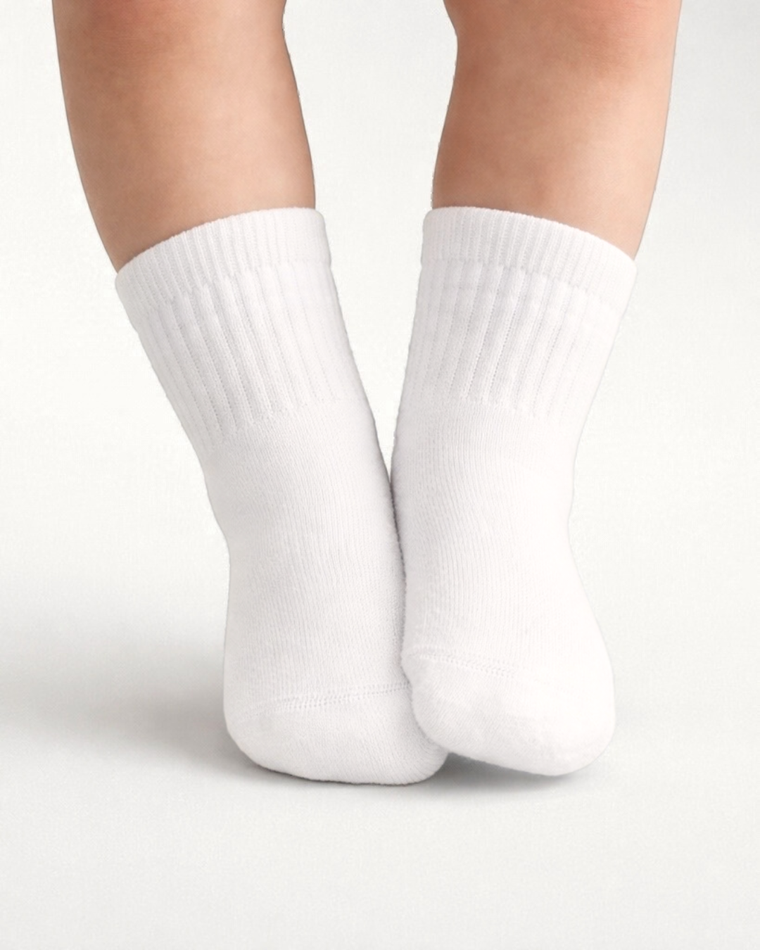 Newborn Gripper Crew Socks 4-pack (0-3 Months) - Espresso