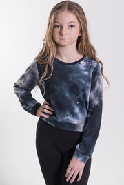 Tweenstyle Distressed Tie Dye Pullover