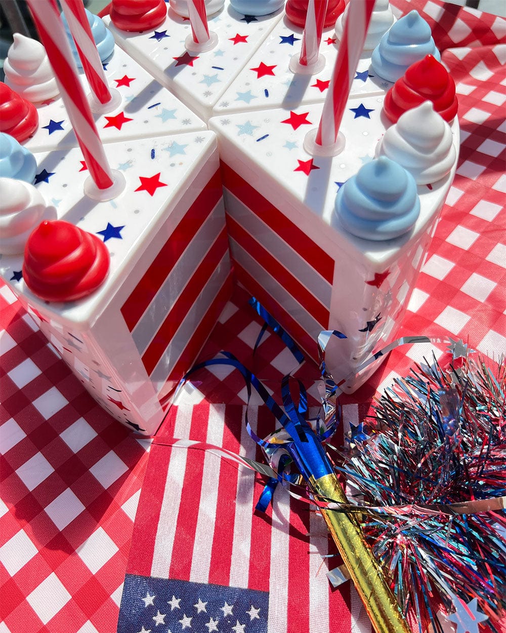 Stars & Sips Patriotic Cake Sippers (set Of 6)
