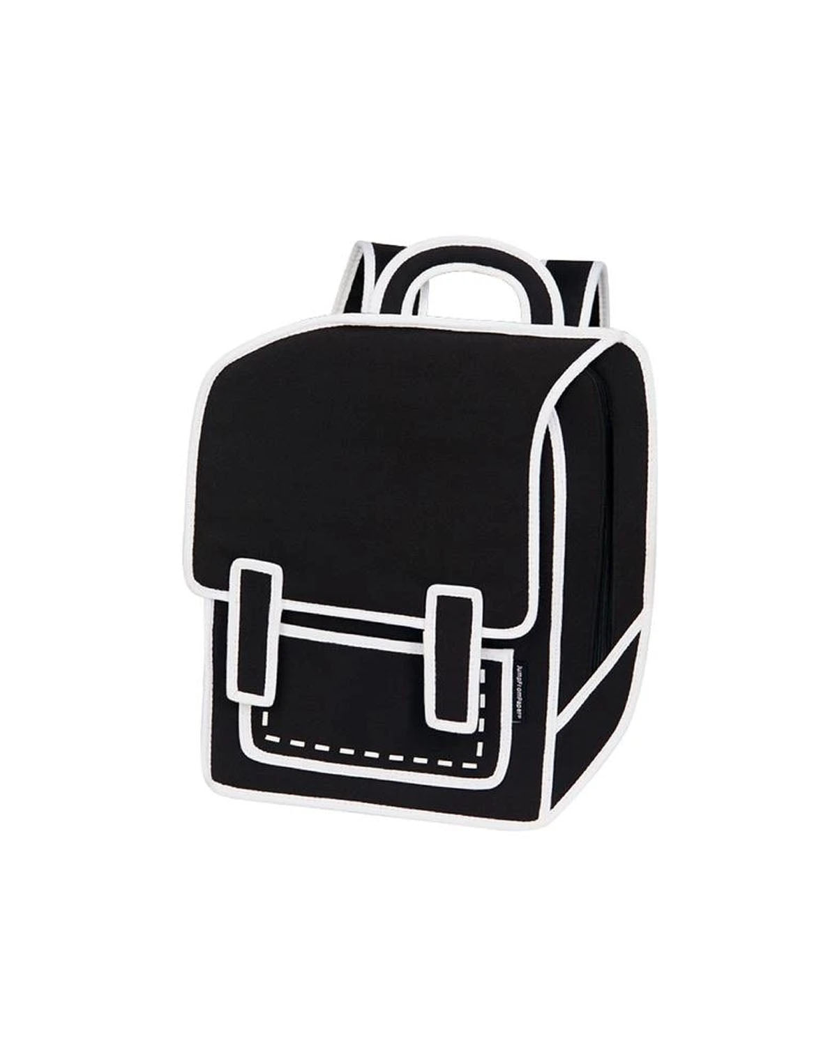 2d Backpack Spaceman Graffiti Black