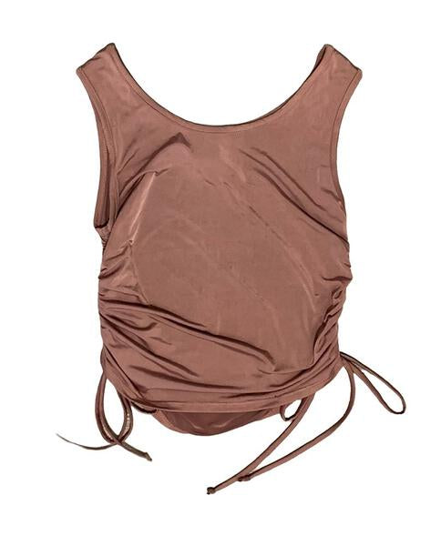 Tweenstyle By Stoopher - Mauve Side Ruched Tank