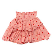 Tweenstyle By Stoopher - Heart Print Smocked Skirt