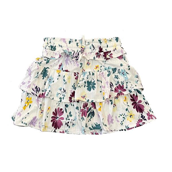 Tweenstyle By Stoopher - Floral Print Tiered Skirt