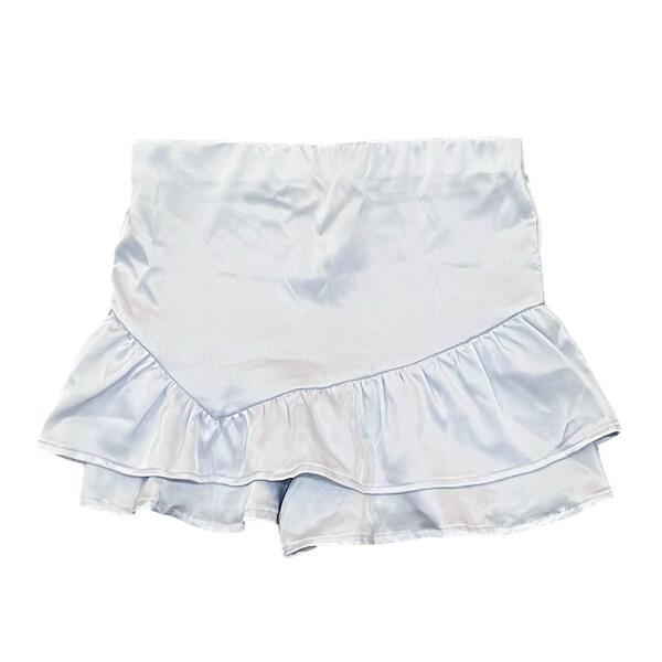Tweenstyle By Stoopher - Ice Blue Satin Skort