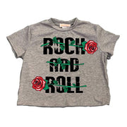 Tweenstyle By Stoopher - Rock And Roll Roses Boxy Tee