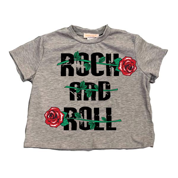 Tweenstyle By Stoopher - Rock And Roll Roses Boxy Tee