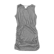 Tweenstyle By Stoopher - Solid Jersey Ruched Dress - Heather Grey