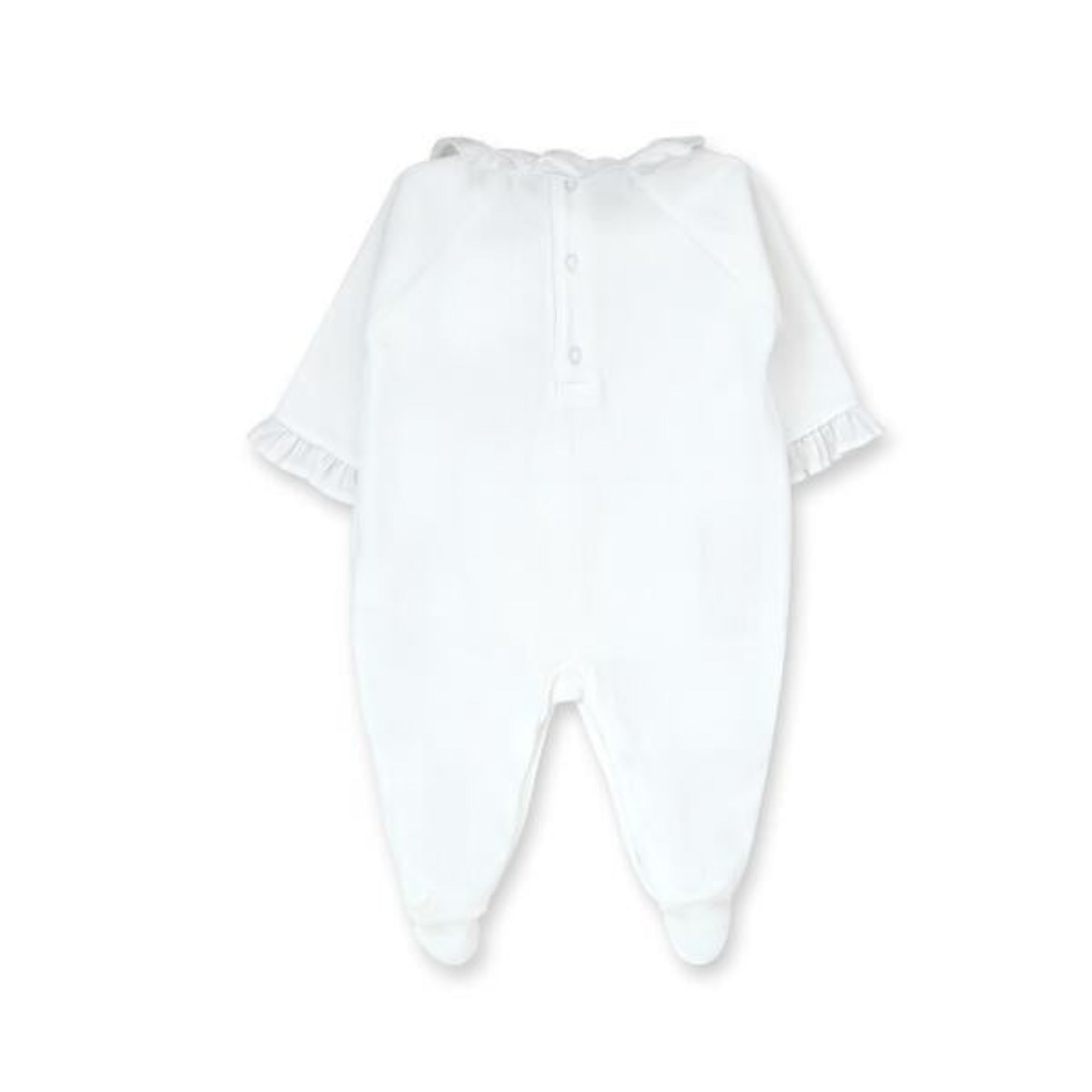 Smock "tecomoabesos" Pima Footie, White