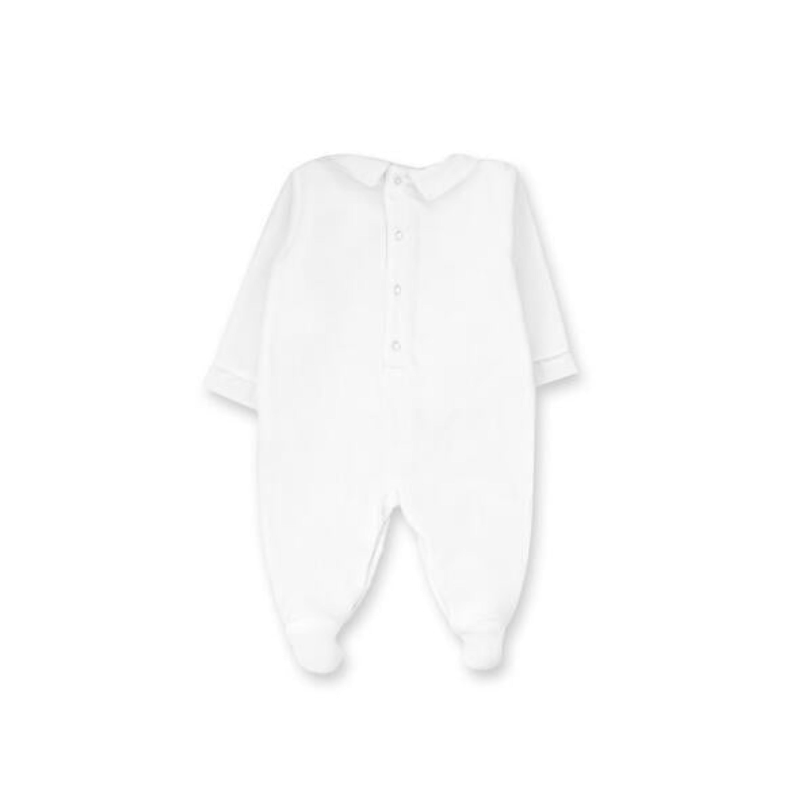 Harry Velvet Footie, White