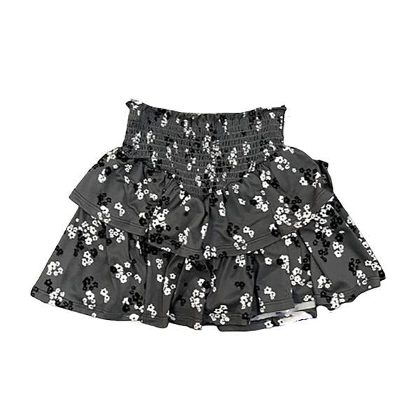 Tweenstyle  By Stoopher - Grey Ditsy Floral Skirt