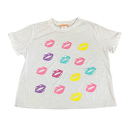 Tweenstyle - Pretty Kisses Boxy Tee - White