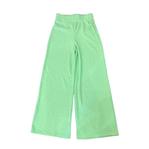 Tweenstyle By Stoopher- Soft Hacci Wide Leg Pant - Mint Green