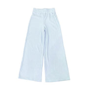 Tweenstyle By Stoopher- Soft Hacci Wide Leg Pant - Baby Blue